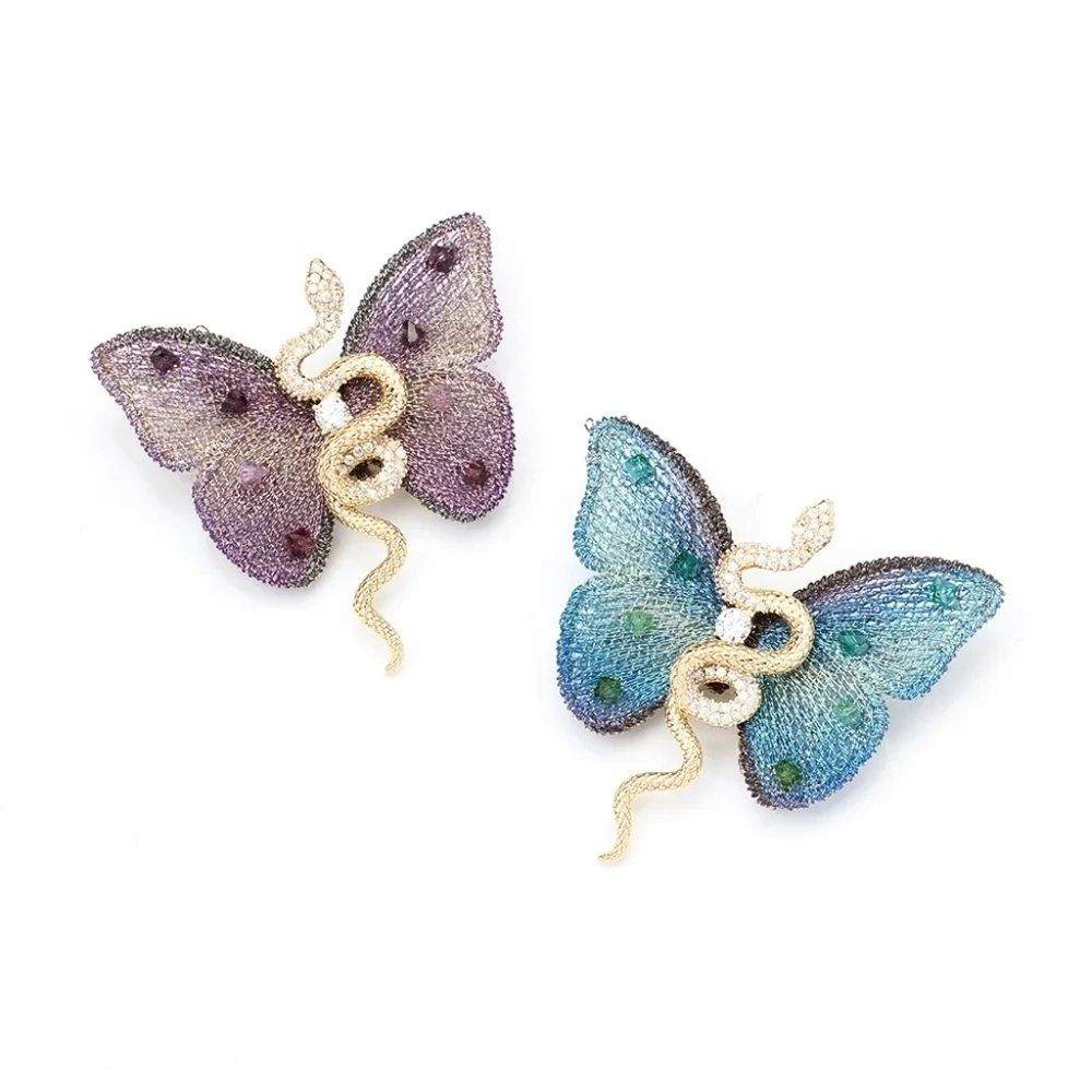 VQ Snake-Butterfly Brooch